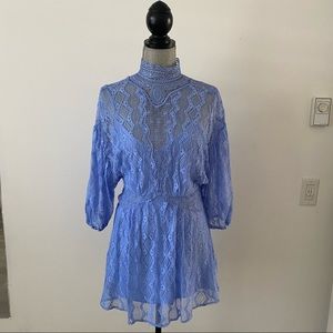 Free People Periwinkle lace dress